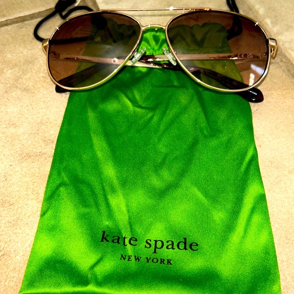 kate spade Accessories - Kate Spade Emmaline Rose Gold Aviator Sunglasses